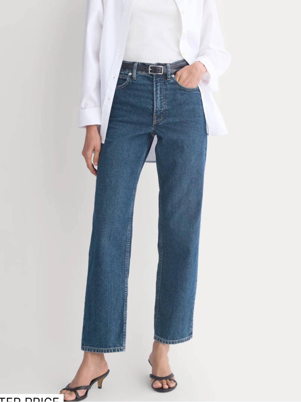 Everlane Way High Jean Wideleg Denim Jeans
